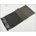 Homens mulheres unisex 2-tom reversível cashmere sentir inverno quente grosso de malha de tecido lenço (sp825)